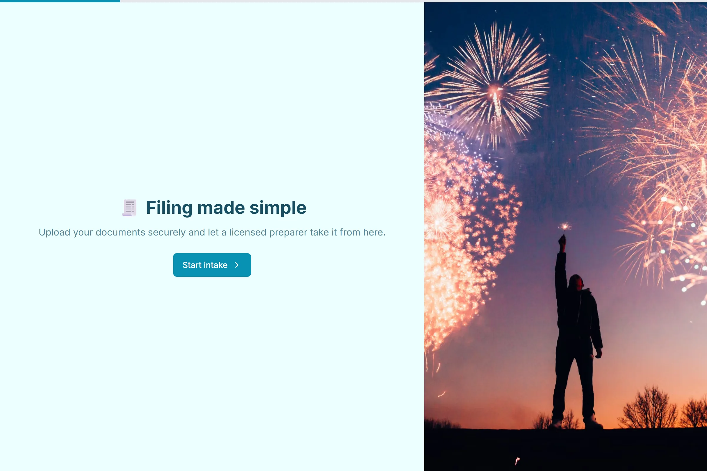 Tax Filing Document Intake template preview