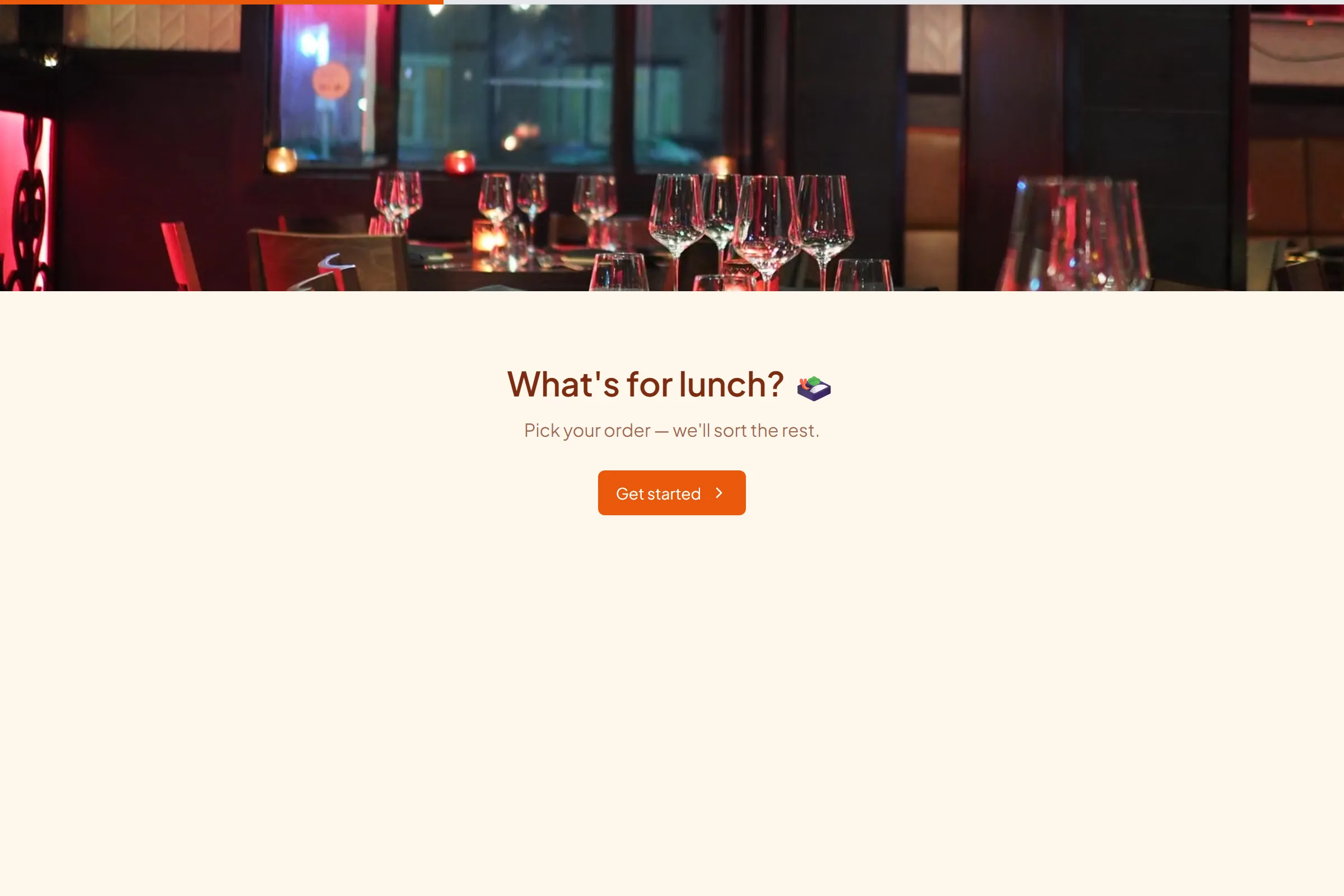 Team Lunch Order template preview