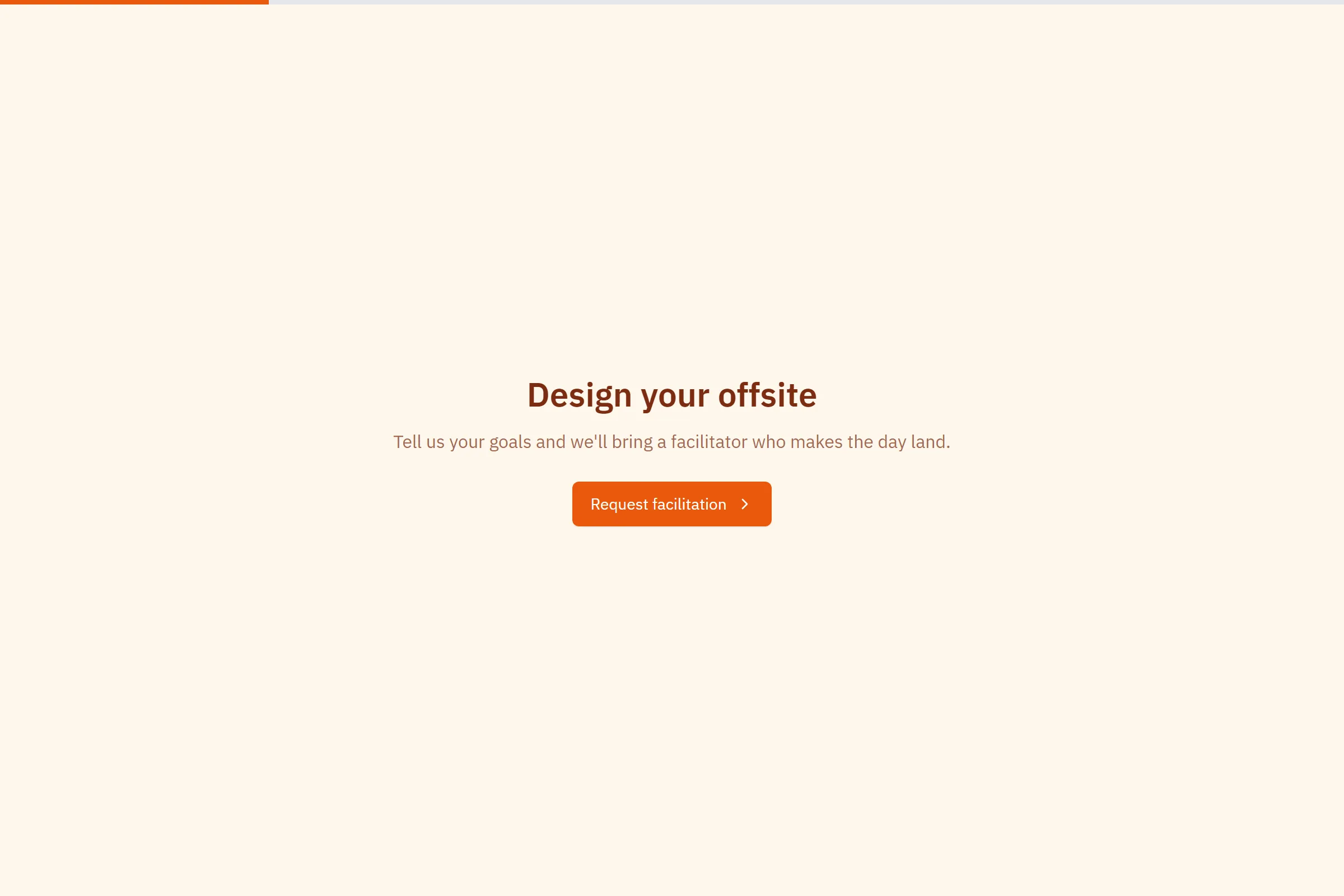 Team Offsite Facilitation Request template preview