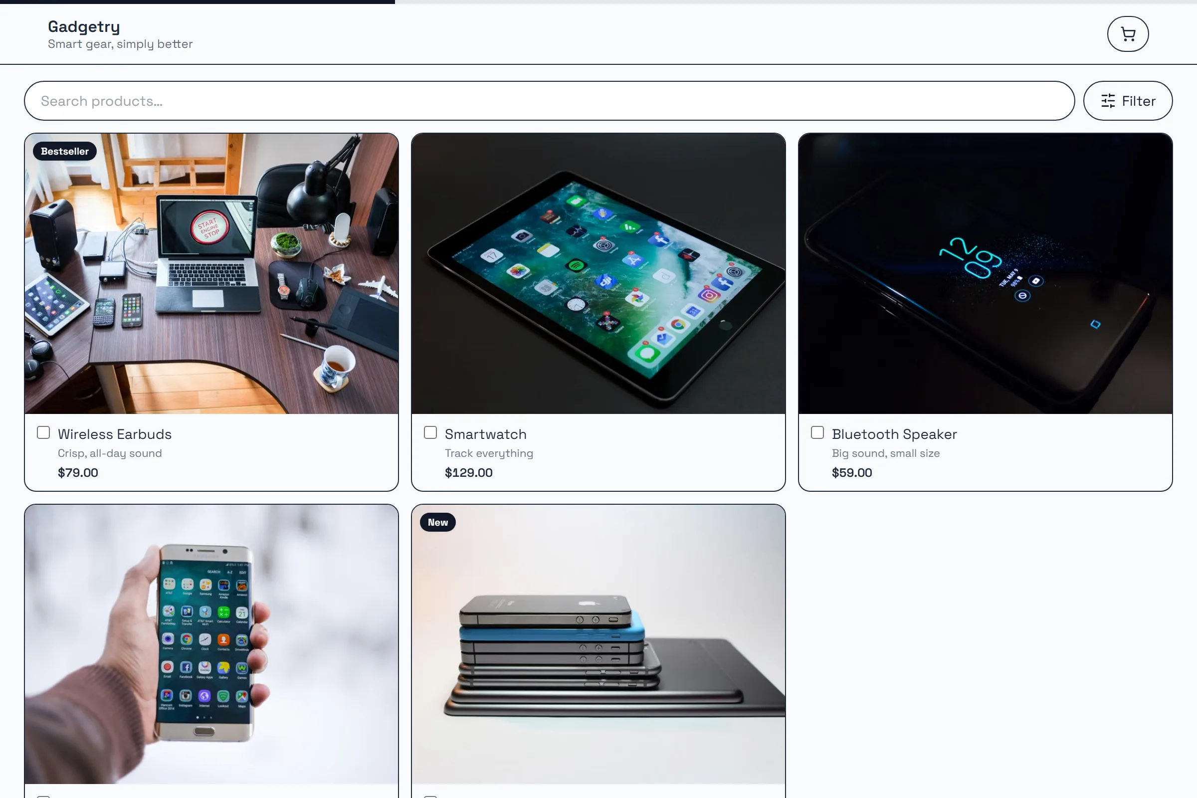Tech Gadgets Store template preview