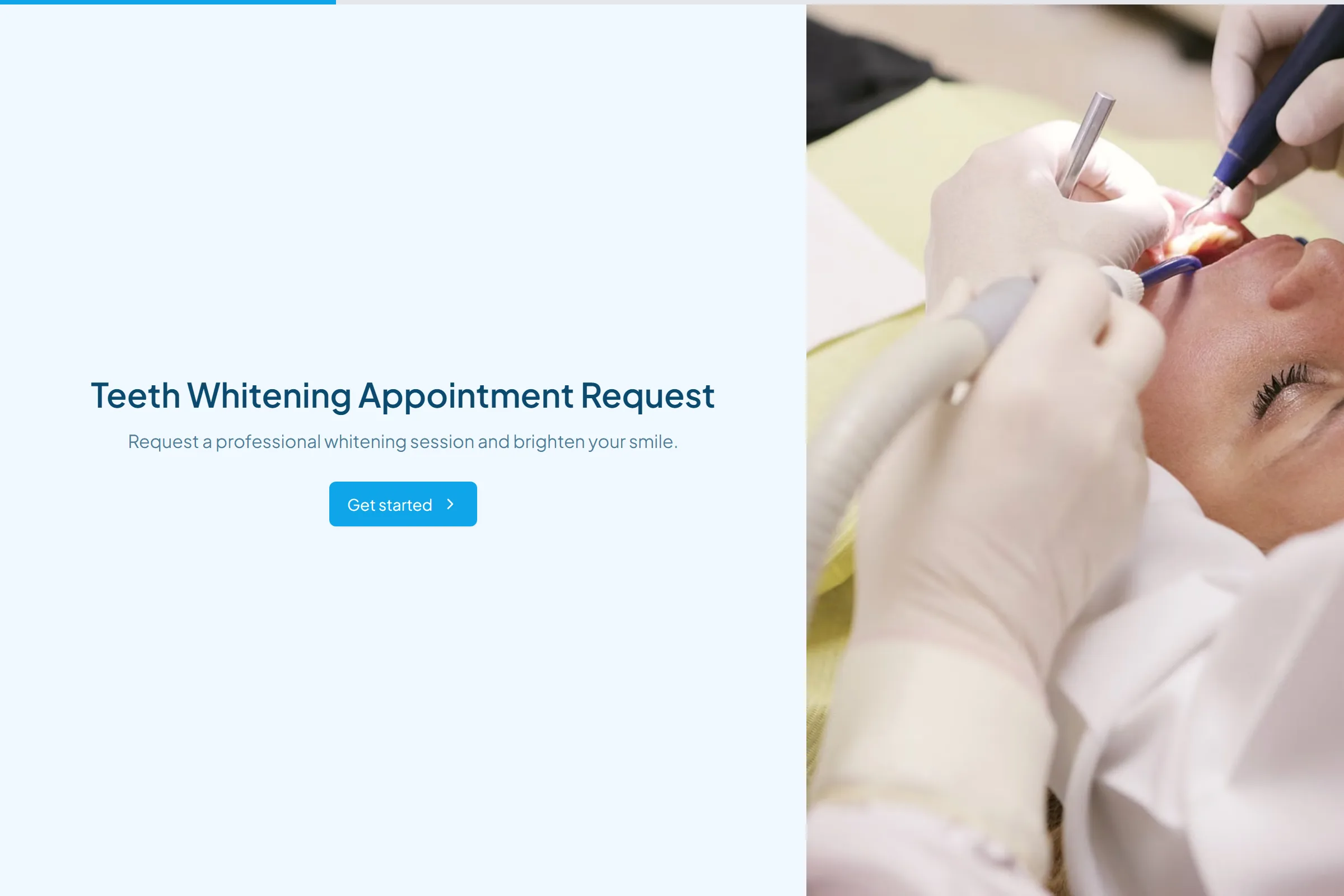 Teeth Whitening Appointment Request preview
