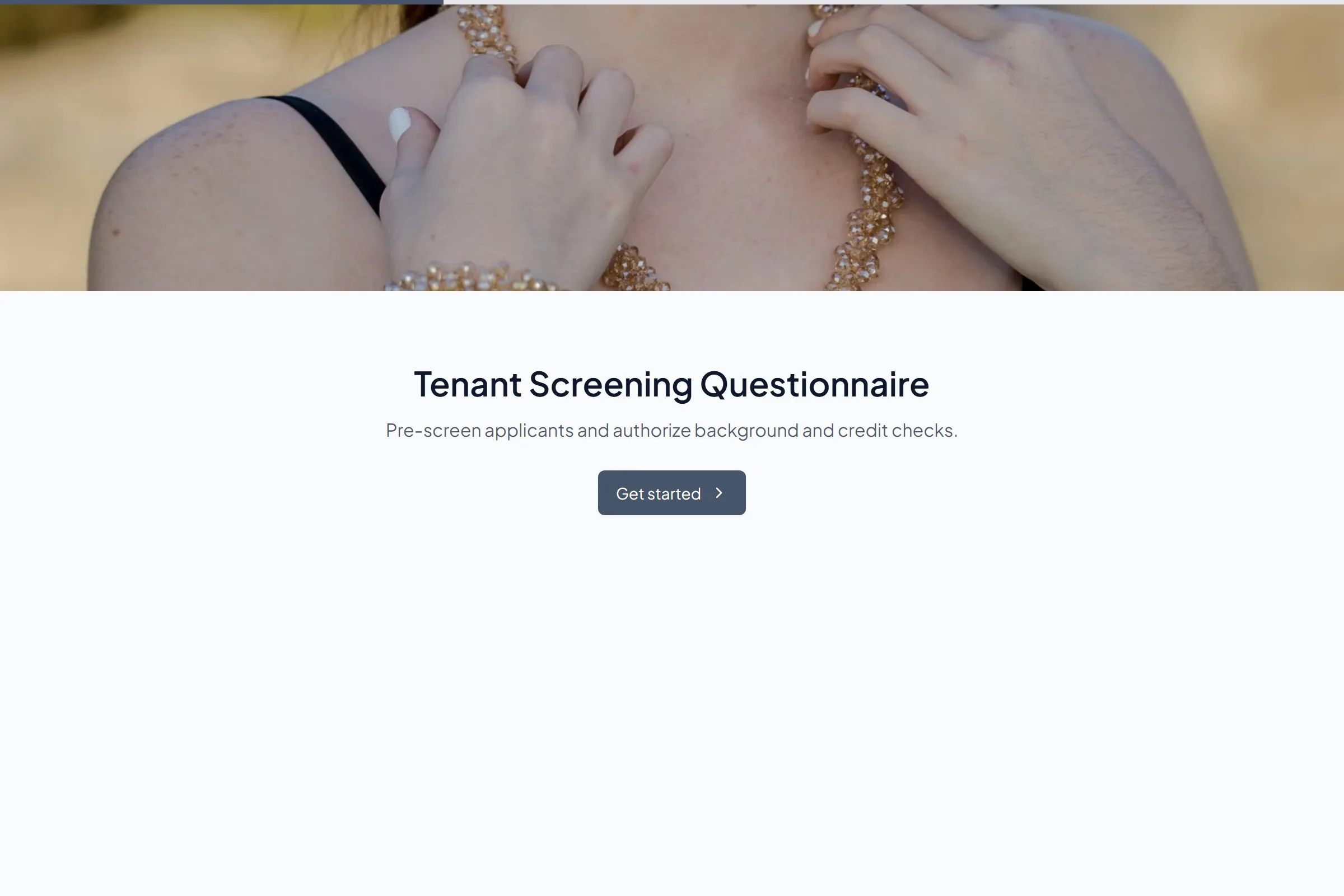 Tenant Screening Questionnaire template preview