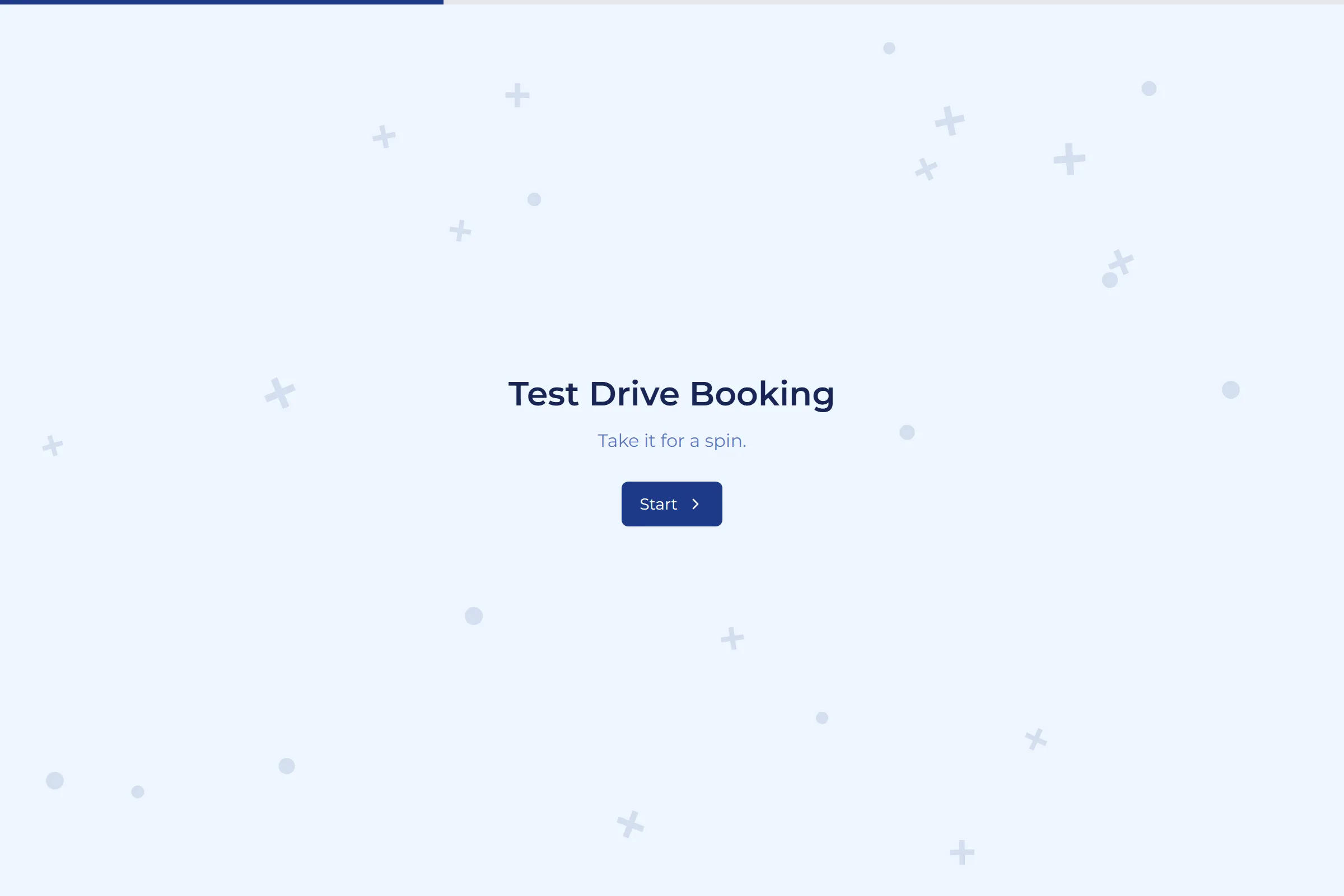 Test Drive Booking template preview