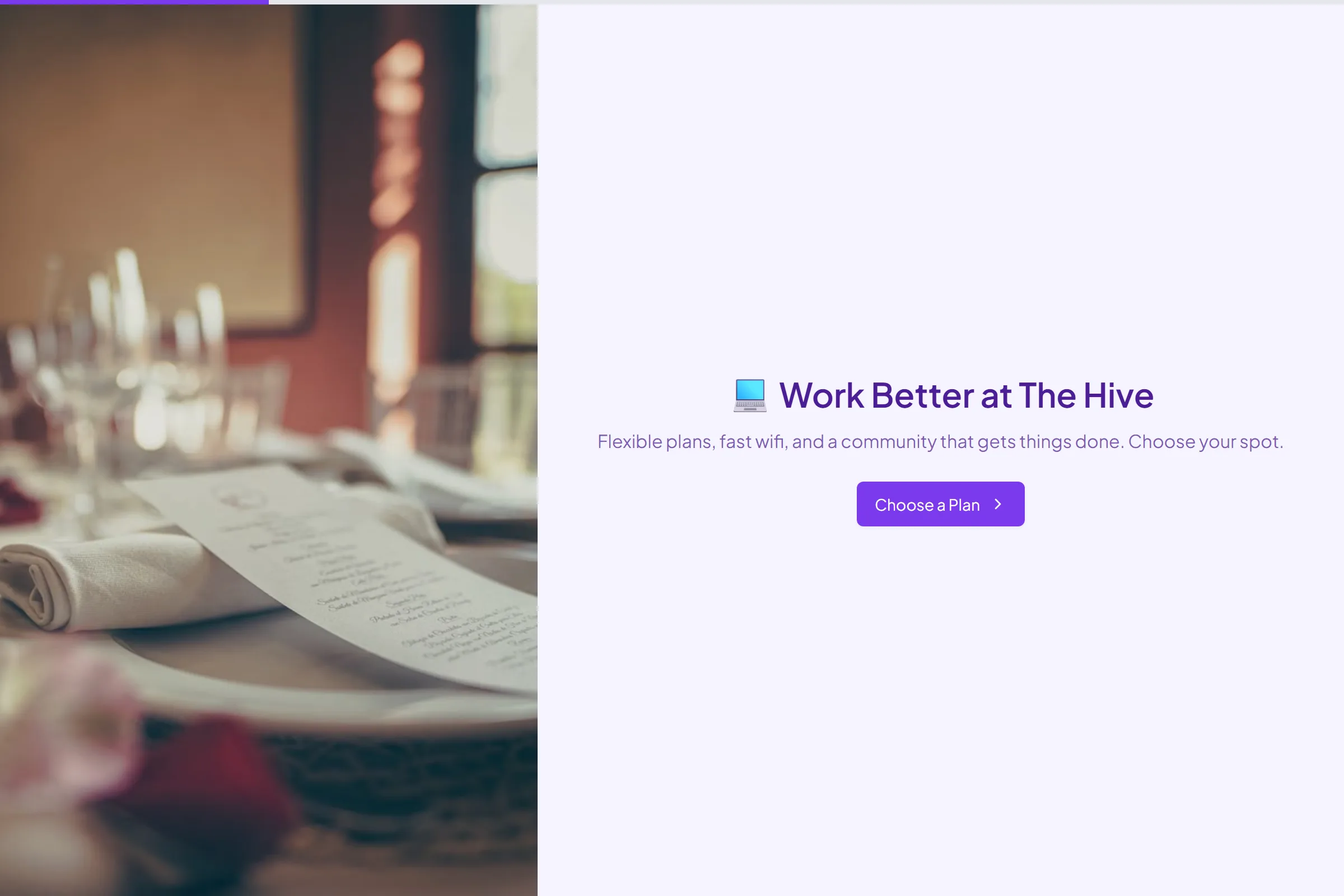 The Hive Coworking Membership template preview