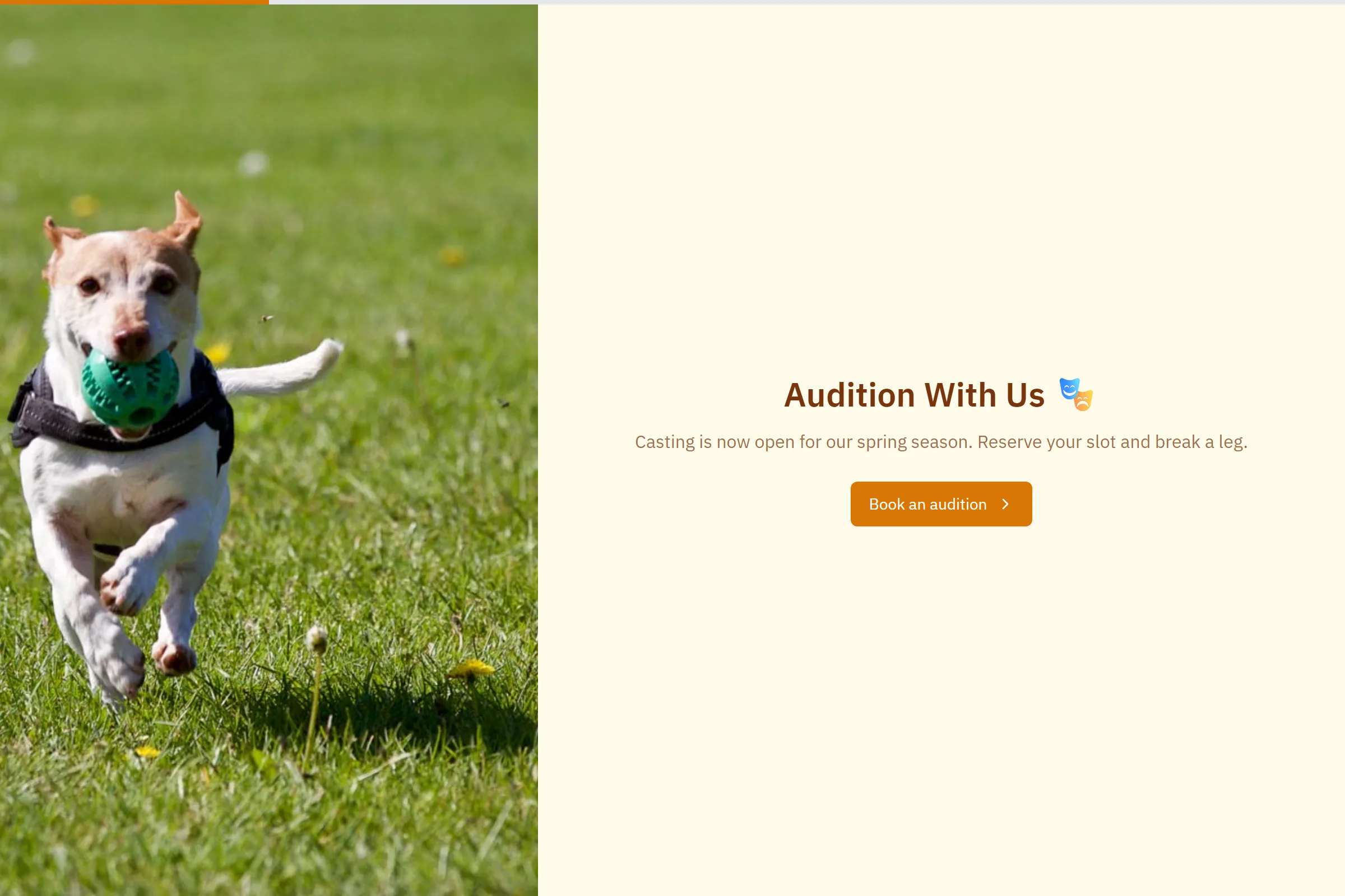 Theater Audition Signup template preview