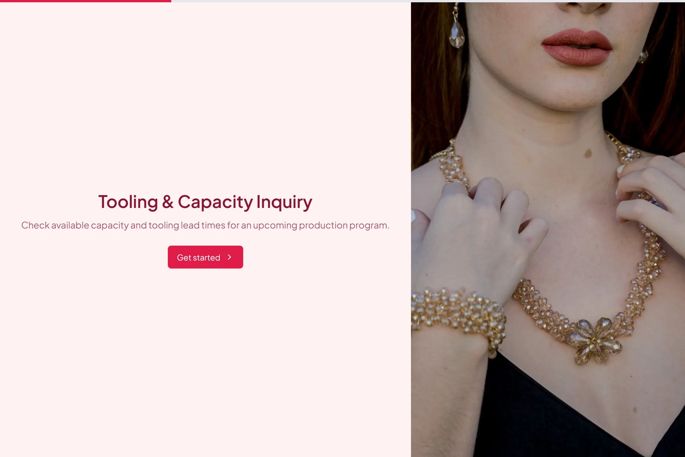Tooling & Capacity Inquiry template preview