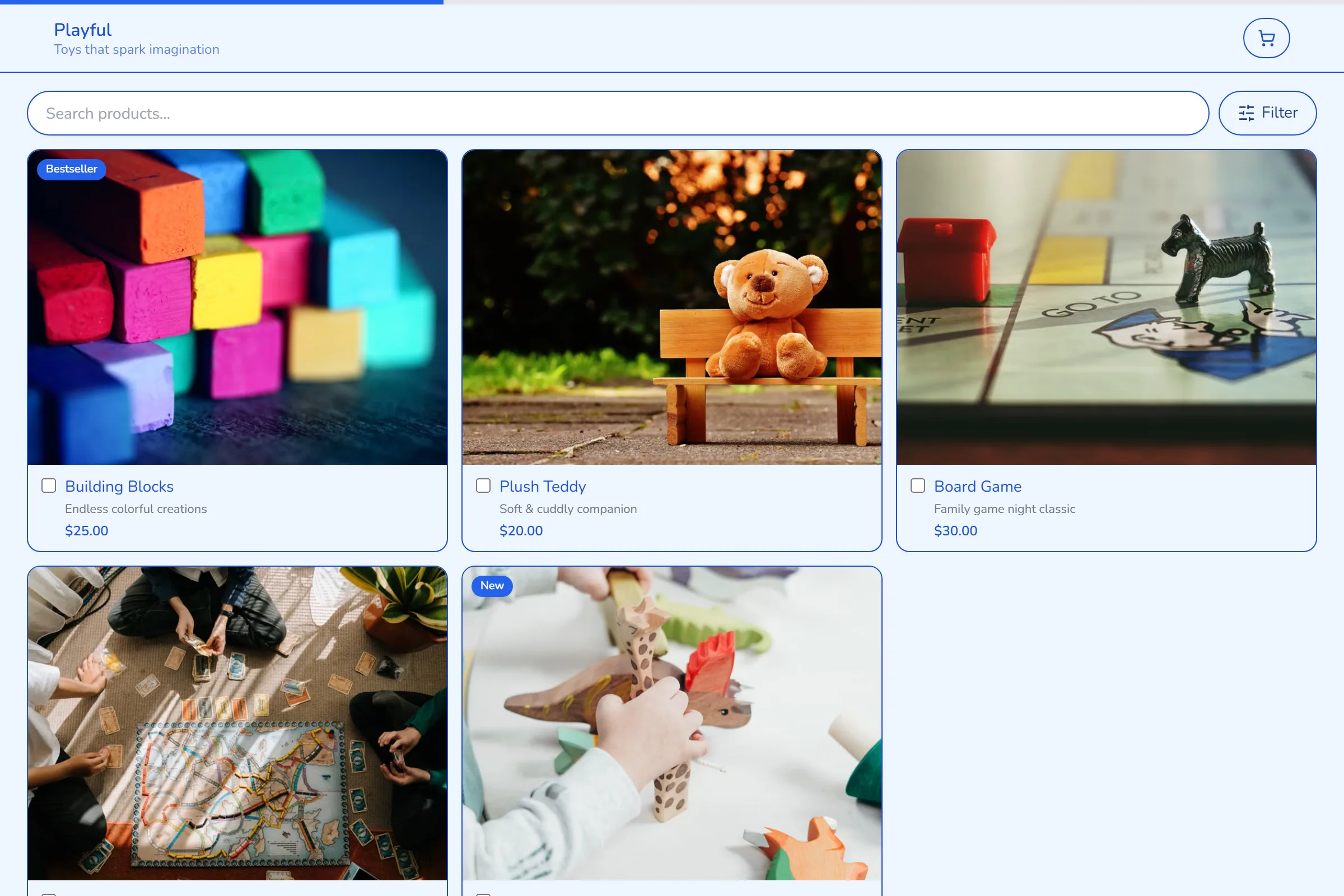 Toy Store template preview