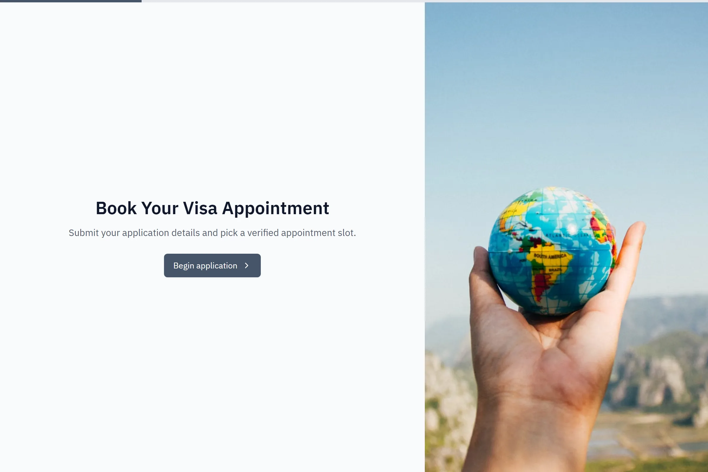Visa Appointment Scheduling template preview