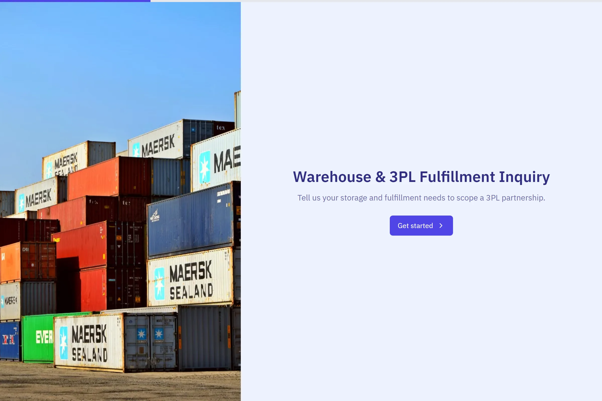 Warehouse & 3PL Fulfillment Inquiry preview