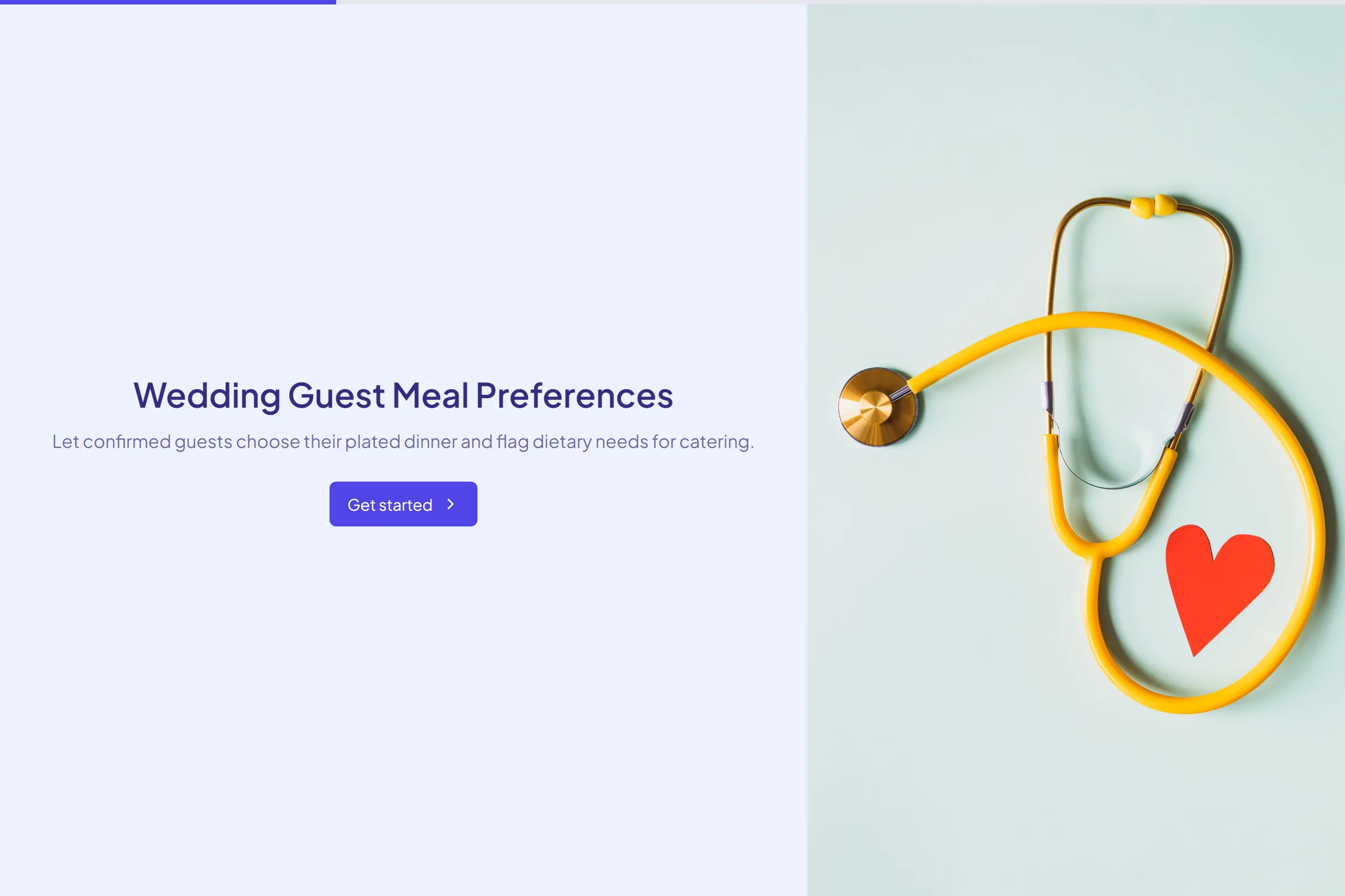Wedding Guest Meal Preferences template preview