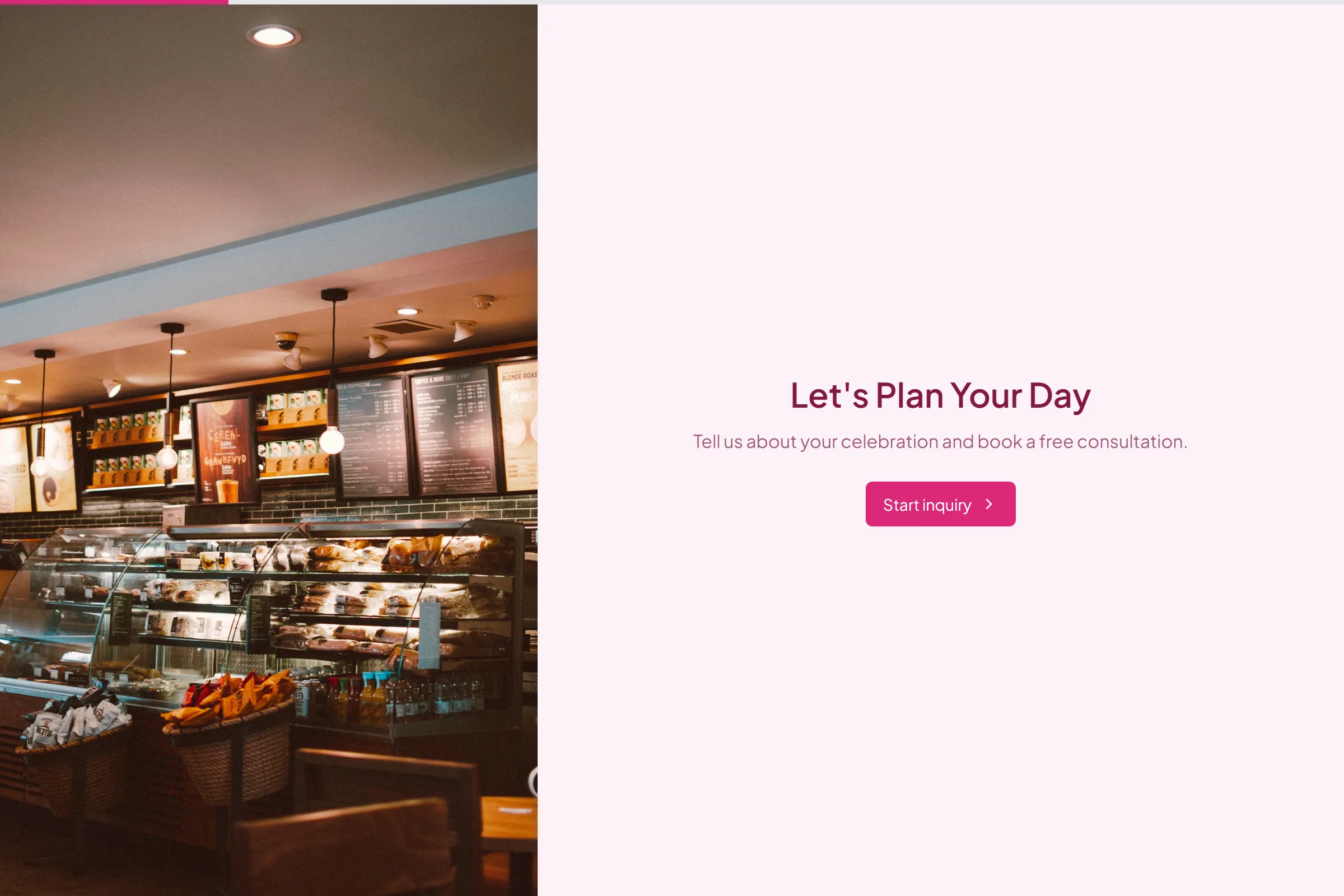 Wedding Planning Inquiry template preview