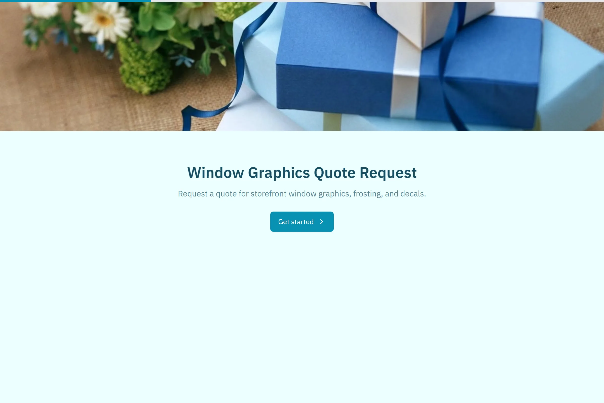 Window Graphics Quote Request template preview