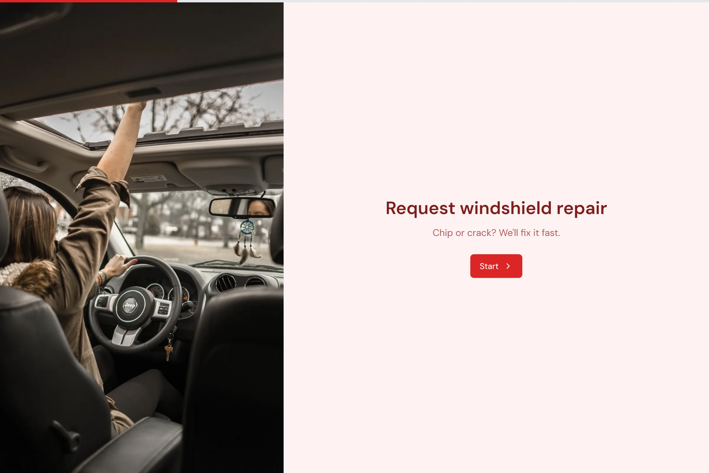 Windshield Repair Request template preview