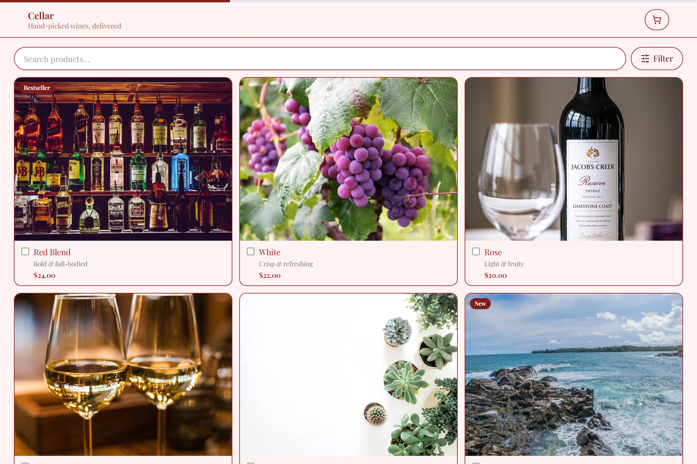 Wine Shop template preview