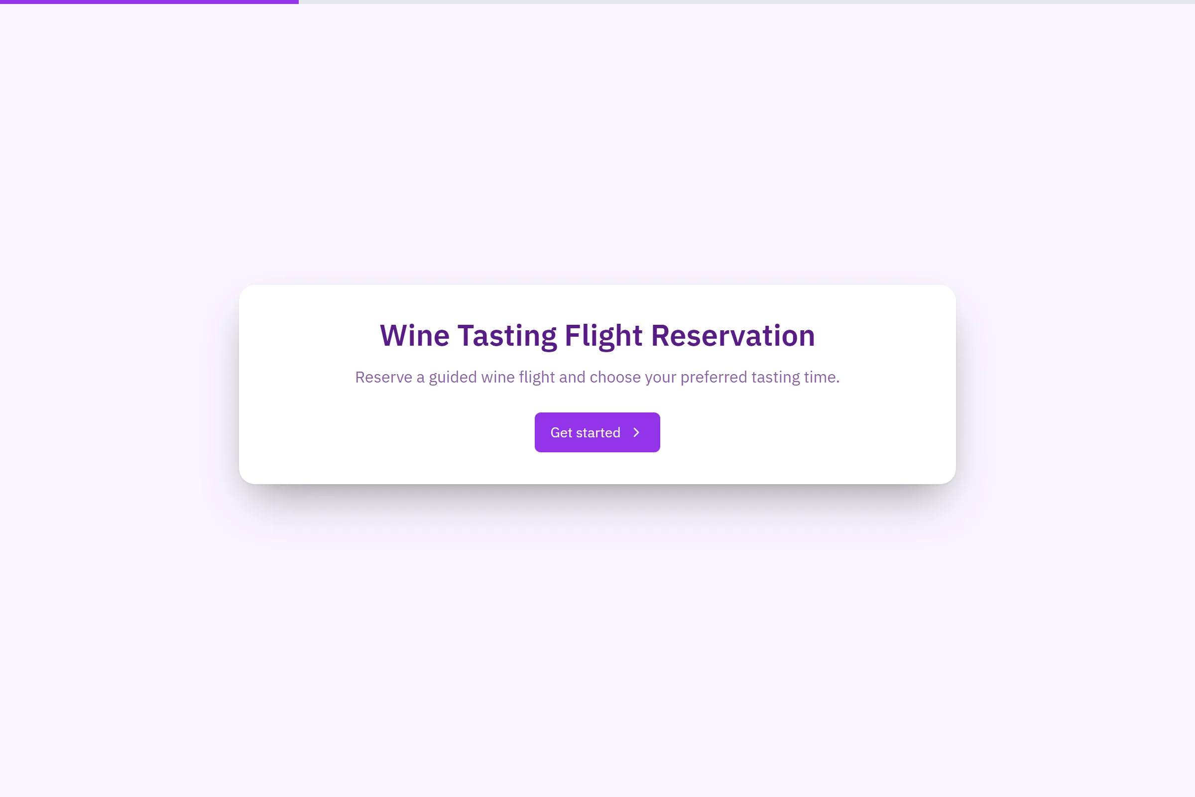 Wine Tasting Flight Reservation template preview
