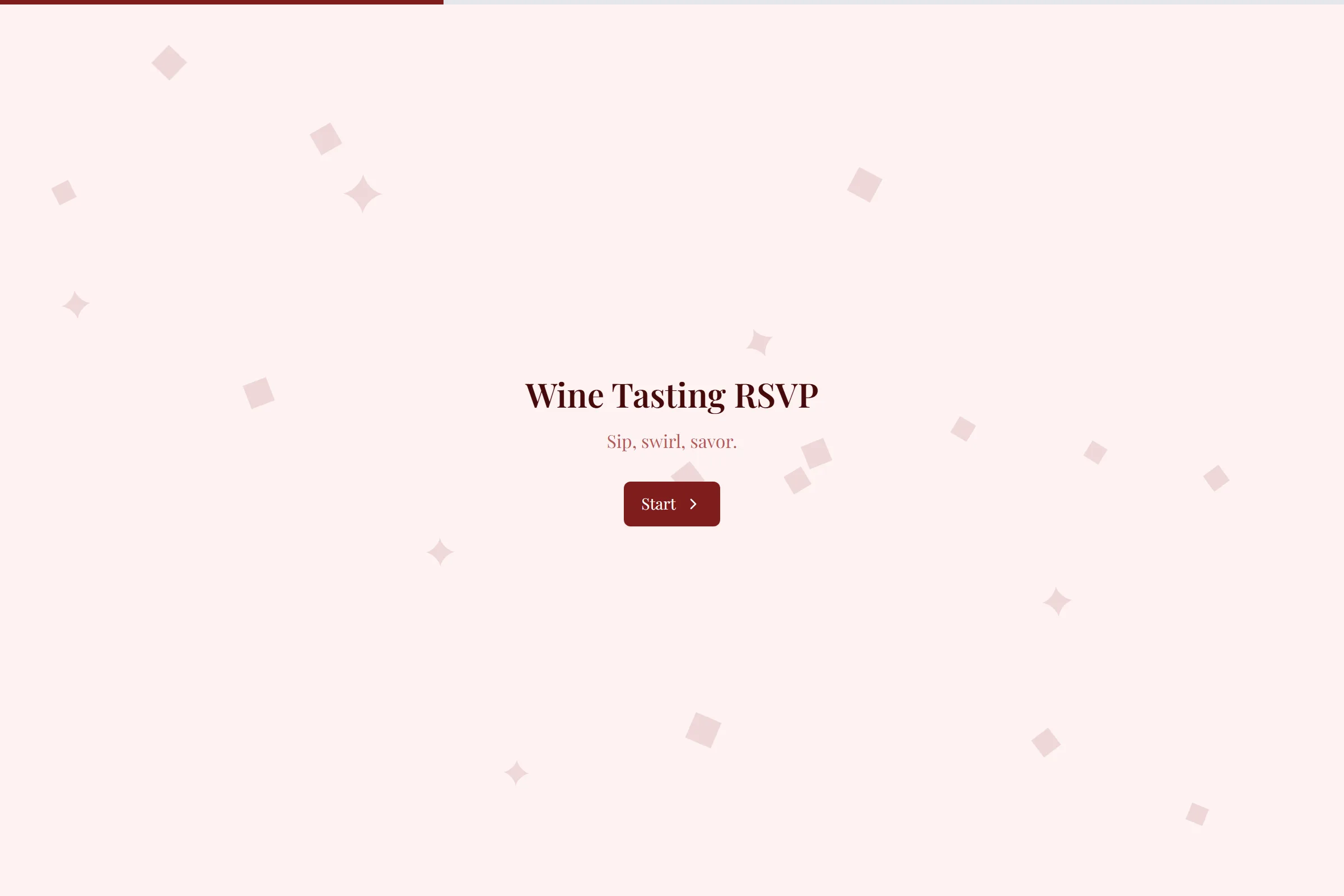 Wine Tasting RSVP template preview