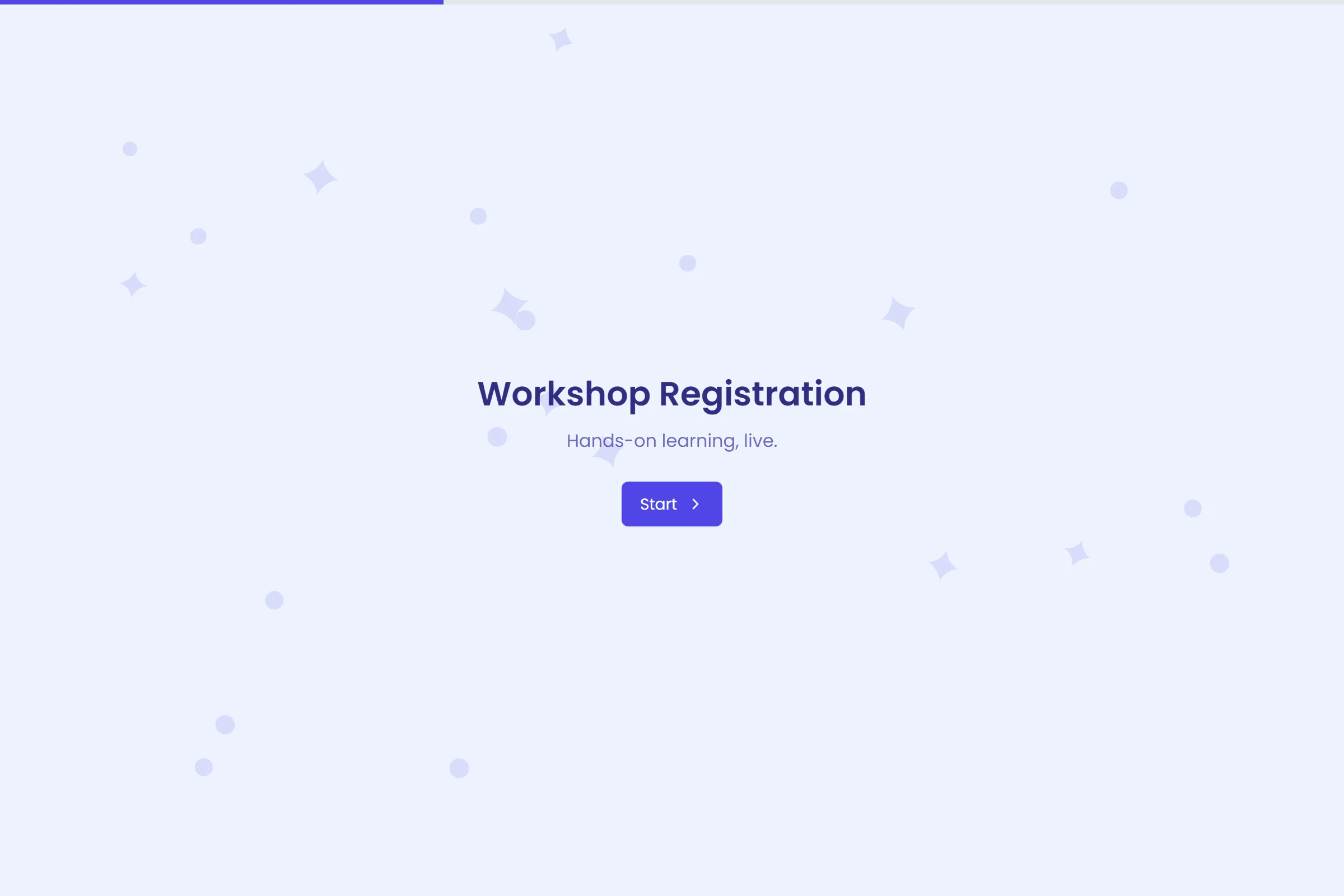 Workshop Registration template preview