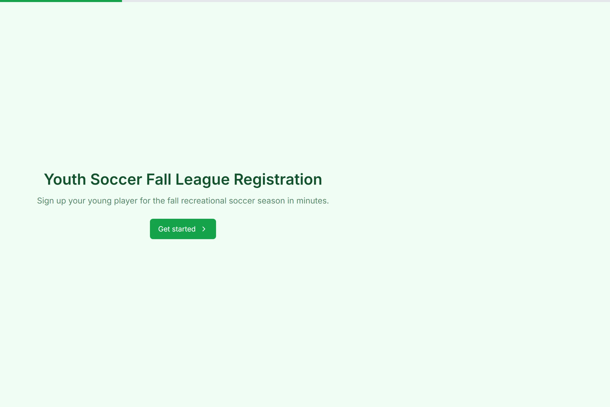 Youth Soccer Fall League Registration preview