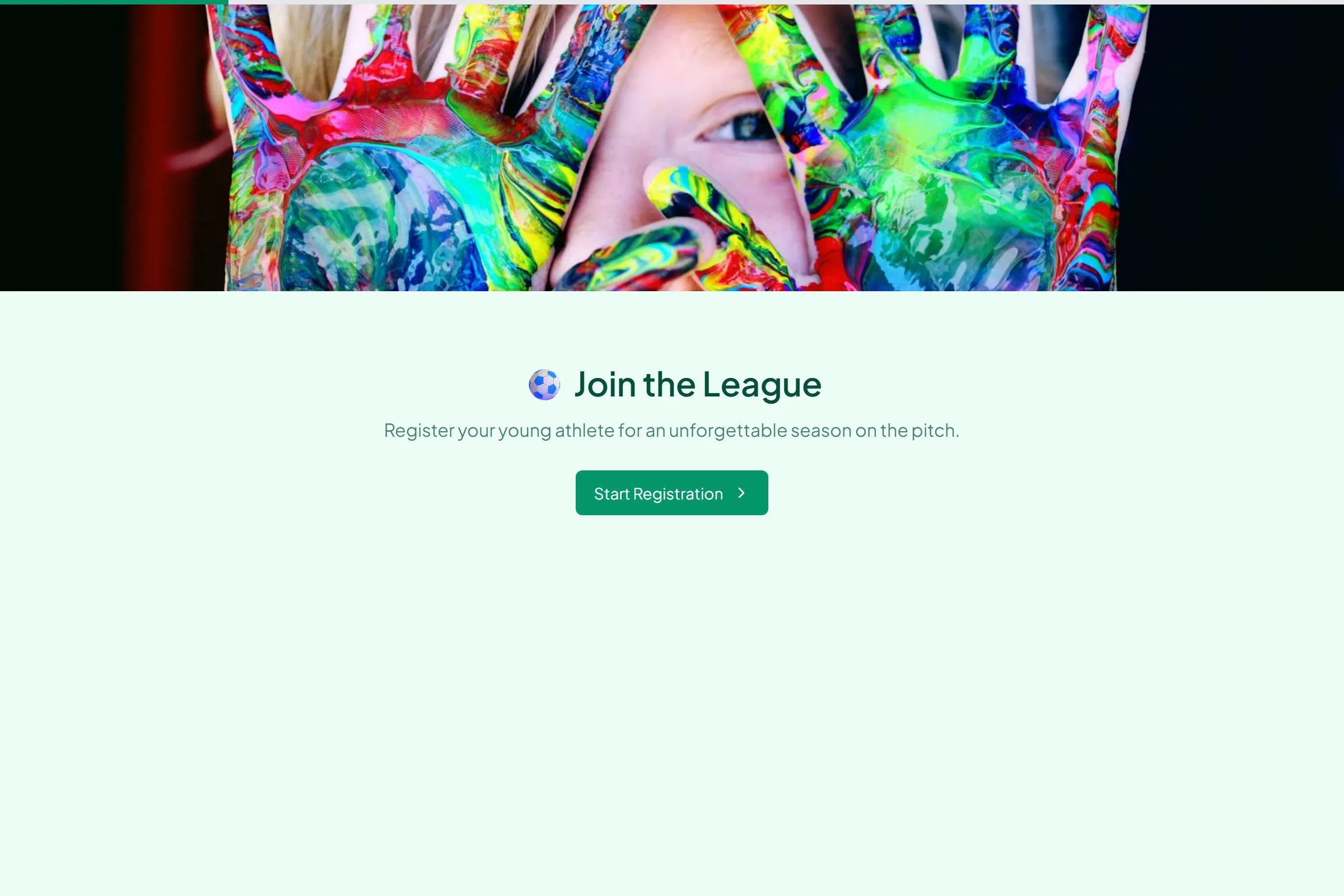 Youth Soccer League Registration template preview